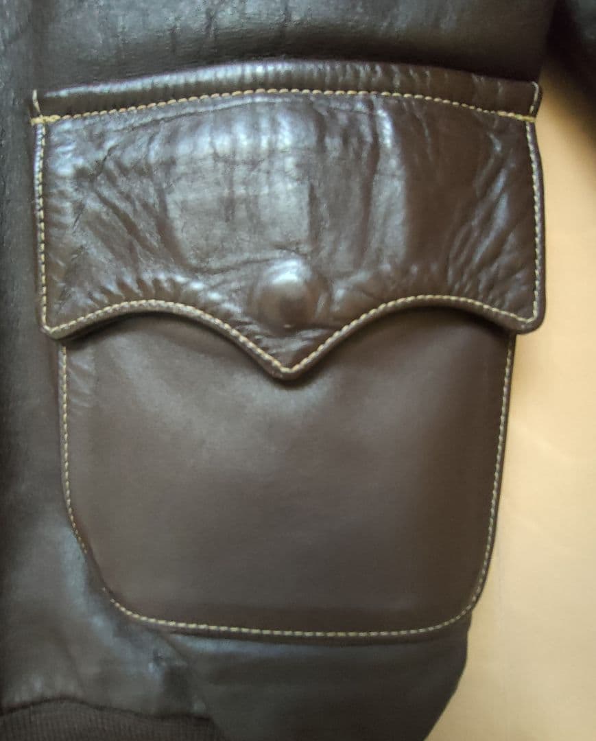 【美品】EVISU エヴィス 革ジャン 34 A-2 ミリタリー