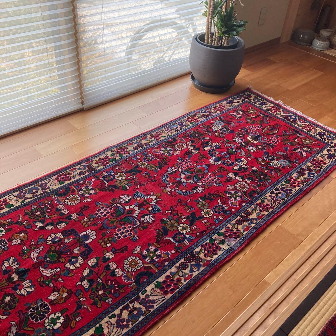 ★ naochin1102★ ヴィンテージラグ　トライバルラグ ランナー