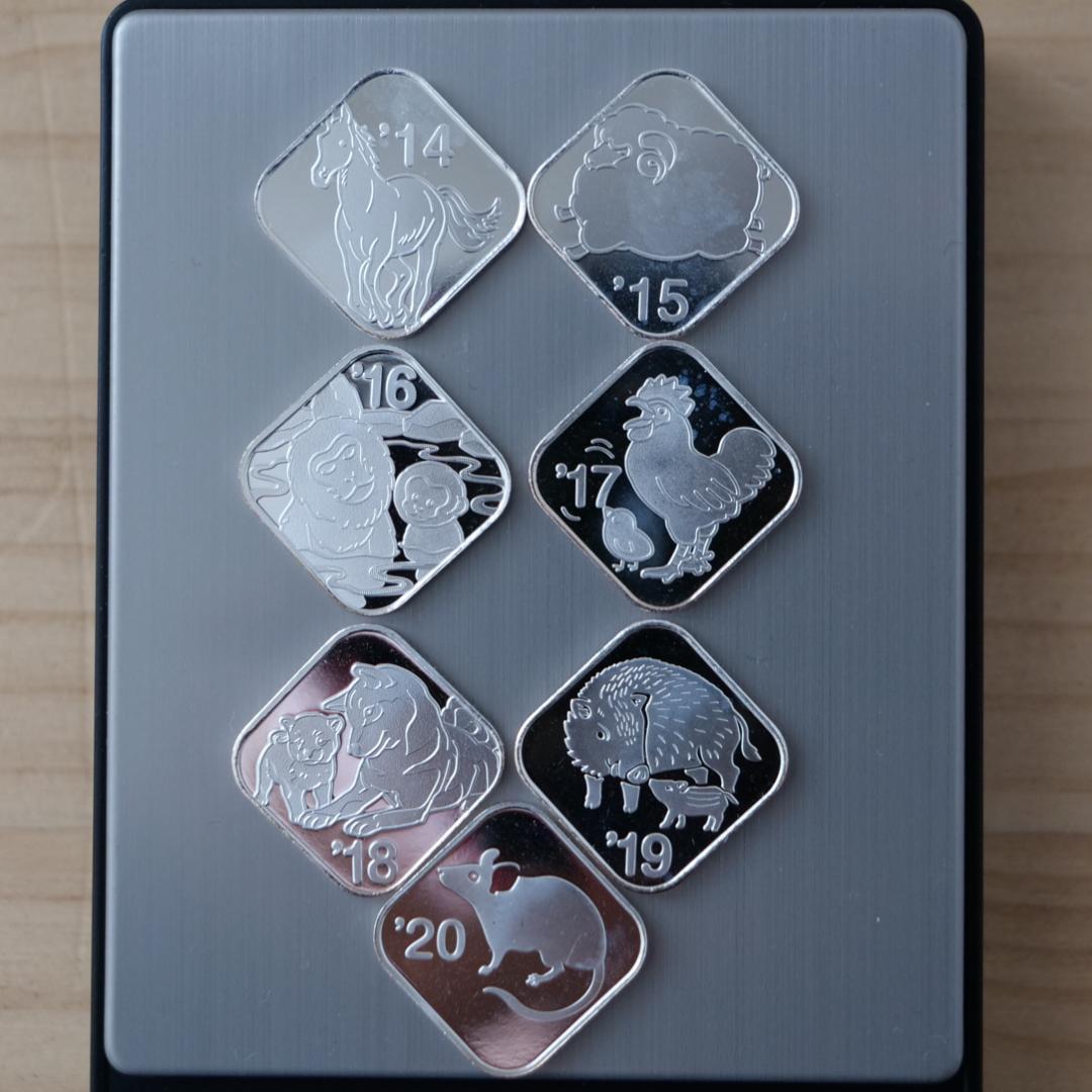 造幣局製　銀銘板　銀製