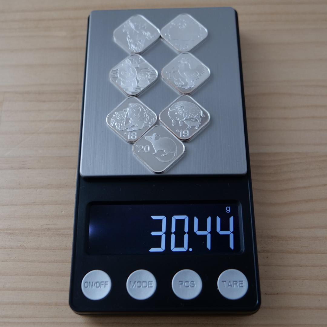 造幣局製　銀銘板　銀製