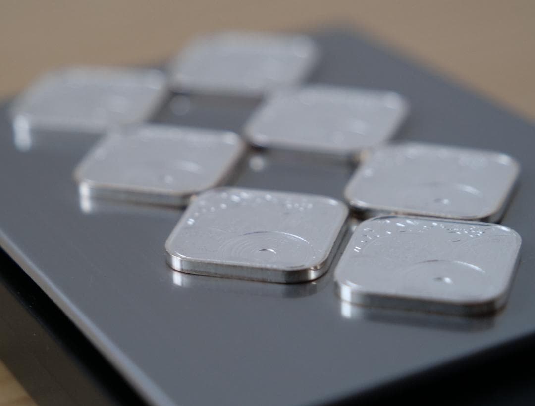 造幣局製　銀銘板　銀製