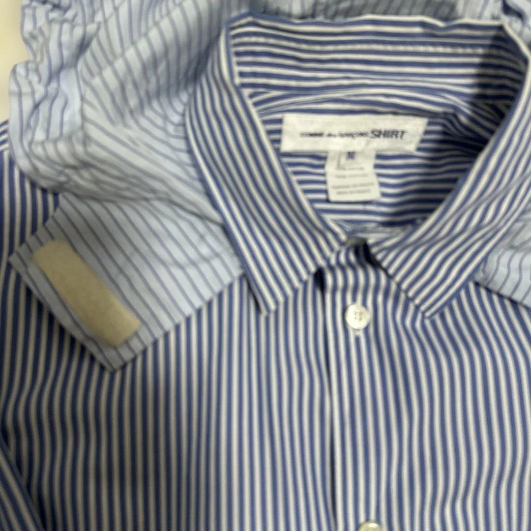 コムデギャルソンshirt 仏製 フード取外し可 ストライプシャツ M