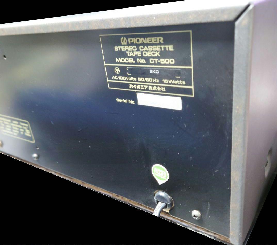 ■■【希少・カセット再生品】Pioneer CT-500 ステレオカセットデッキ
