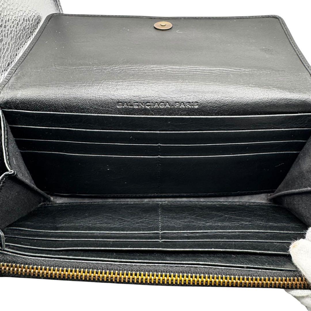 S級極美品✨バレンシアガ 長財布 クラシック コンチネンタル スタッズ ブラック