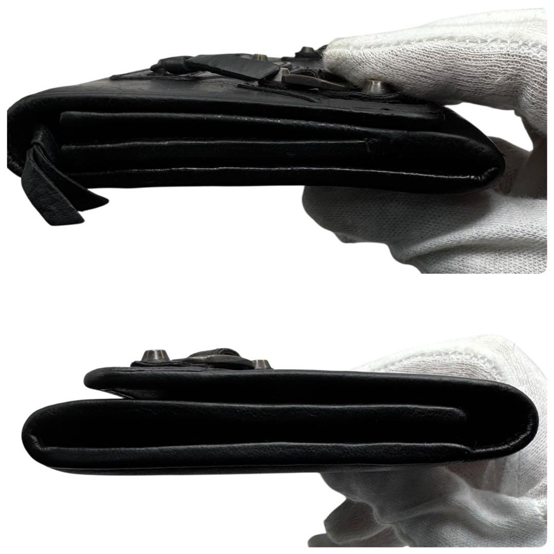 S級極美品✨バレンシアガ 長財布 クラシック コンチネンタル スタッズ ブラック