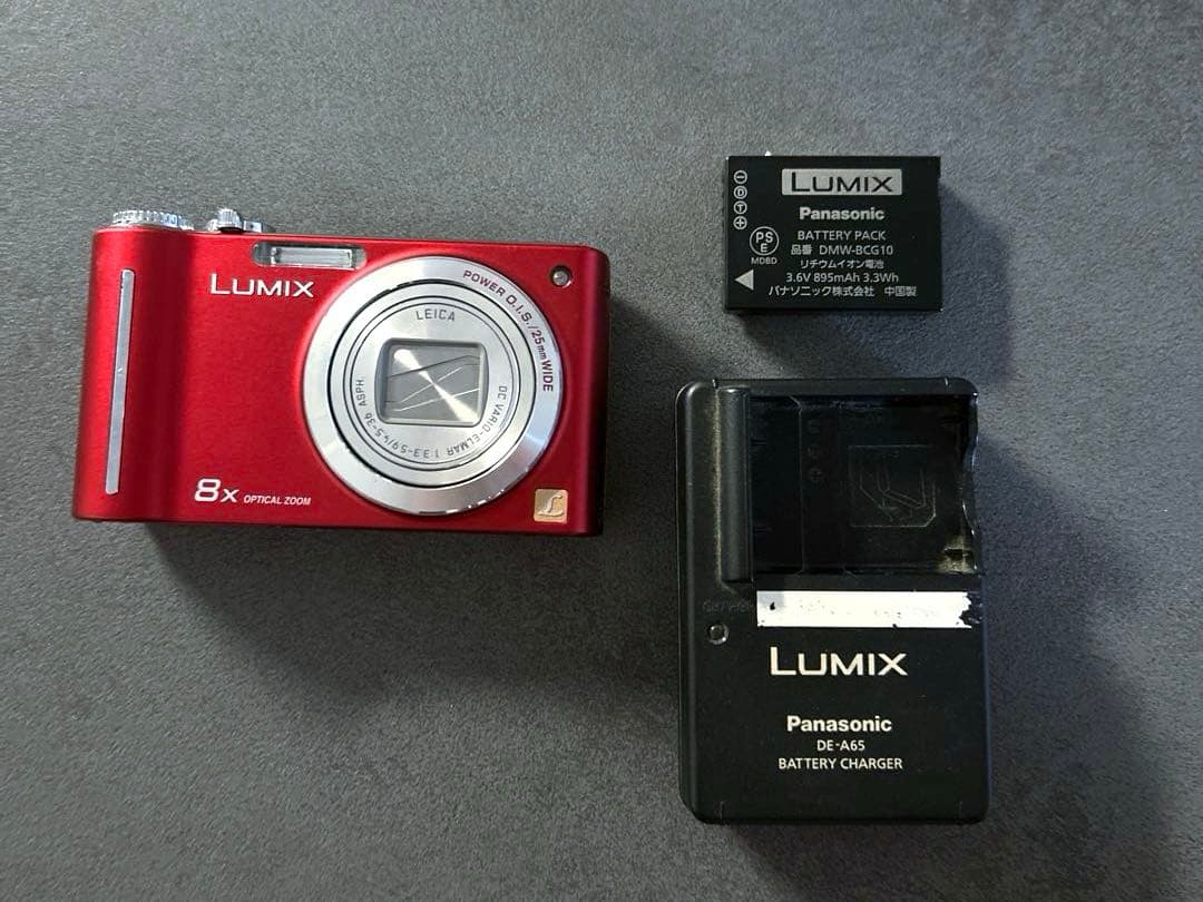 LUMIX DMC-ZX1 レッド 8倍光学ズーム　動作確認済