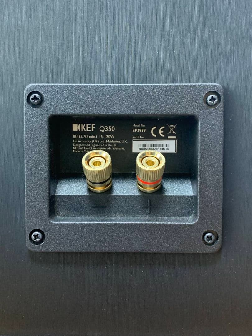 ほぼ新品 KEF Q350 ケフ Q350 ブックシェルフ ペア サランネット付