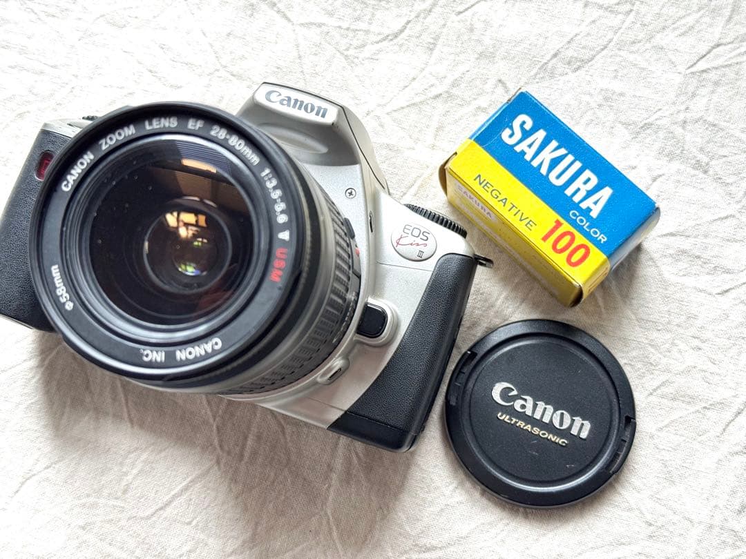 ⌘実写確認済み、電池付き！ Canon EOS Kiss Ⅲ レンズセット！⌘