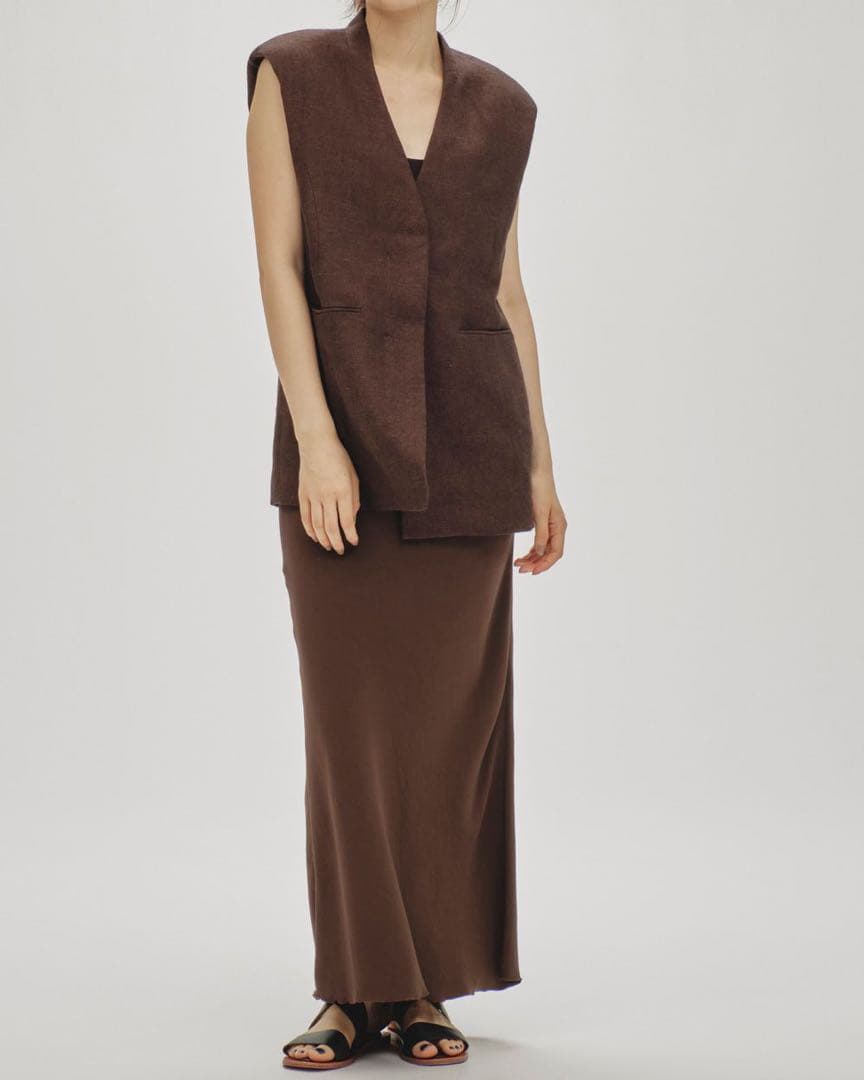 新品未使用todayful リネンオーバーベスト