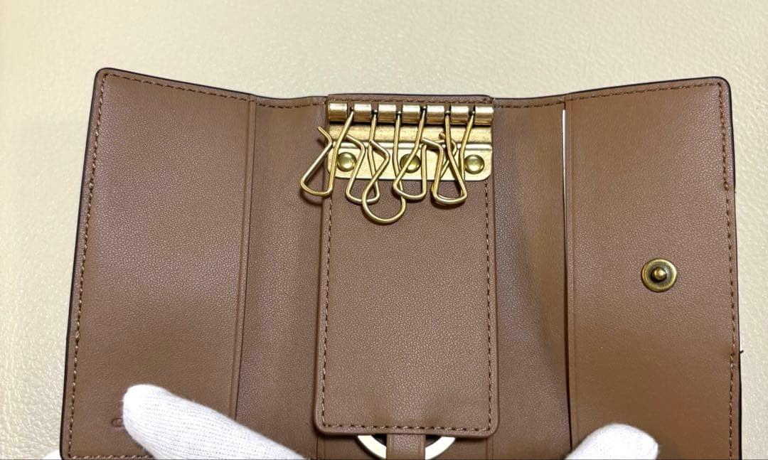 新品 COACH コーチ 6リング キーケース ホース アンド キャリッジ