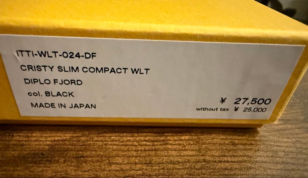 【新品未使用】ITTI SLIM COMPACT WALLET