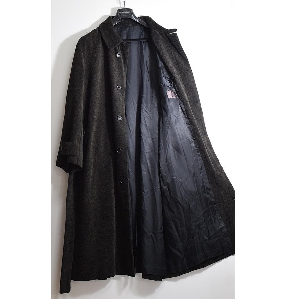 当時物 テットオム ガルニエ GARNIER ウール ベルテッド ロングコート