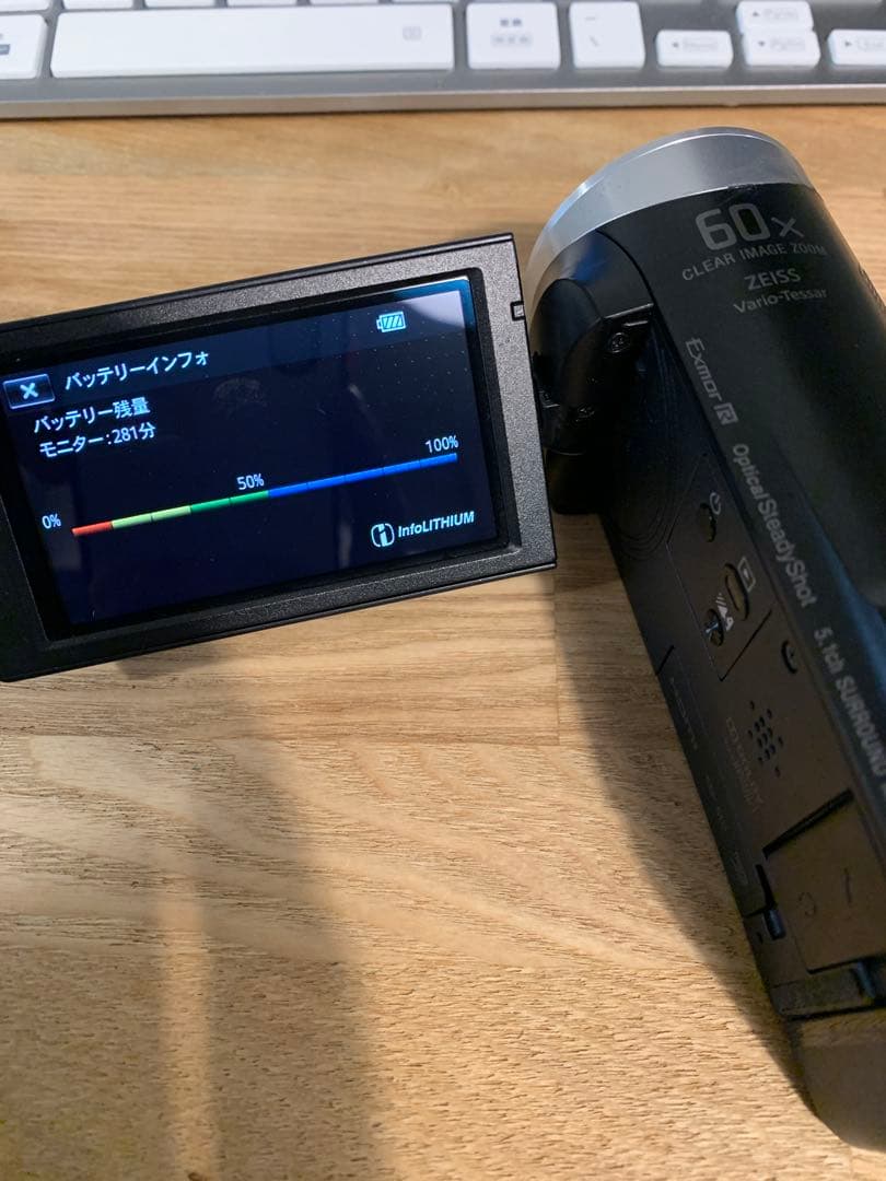 SONY HDR-CX485 バッテリ良好 望遠,広角レンズ付き ビデオカメラ