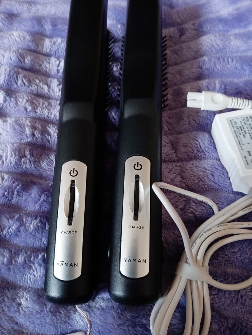 値下げ!ヤーマン　ヘアアイロン 充電式シャインプロ超音波２点セット