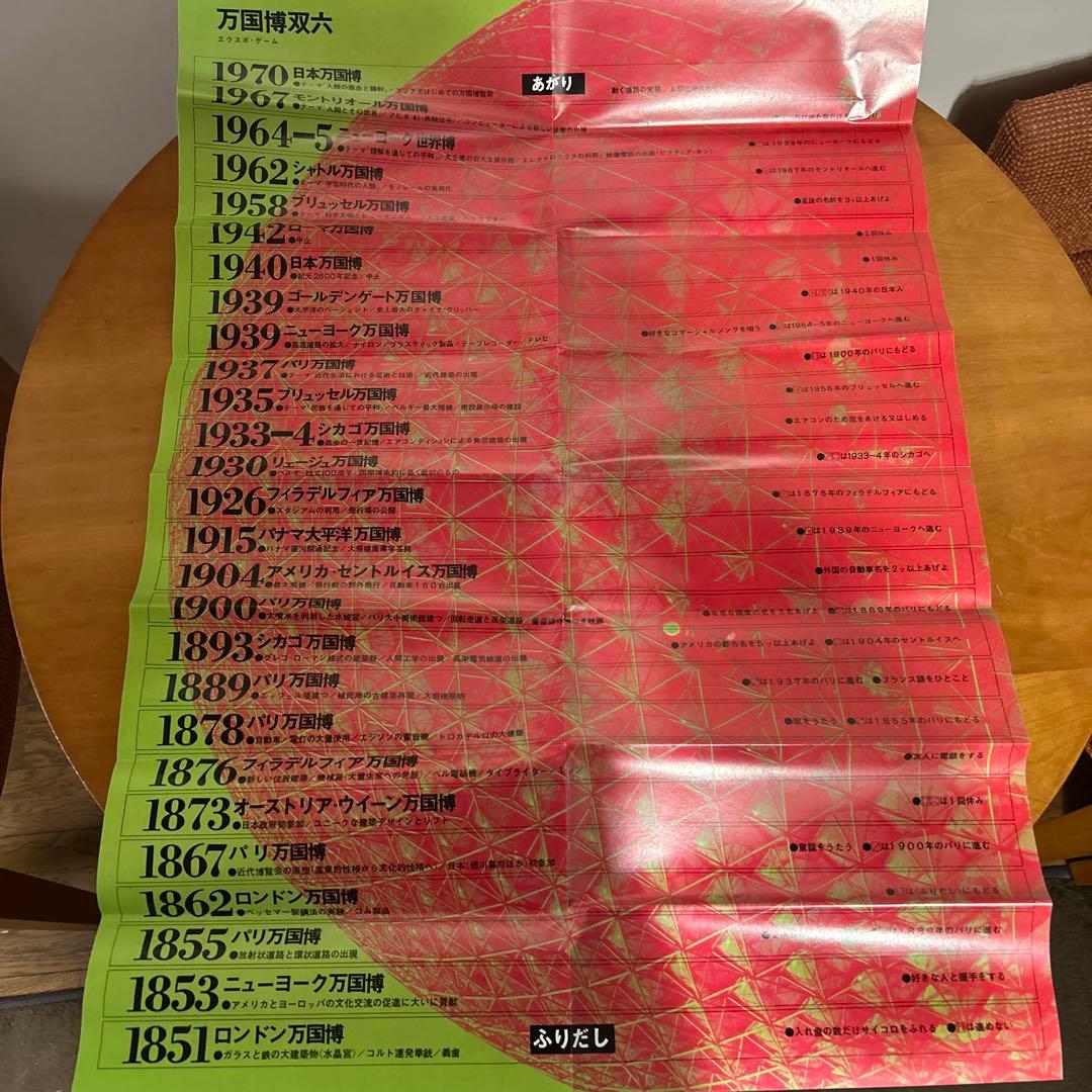 東急百貨店　ノベルティ　クリスマスカード双六　大阪万博　宇野亜喜良　レア