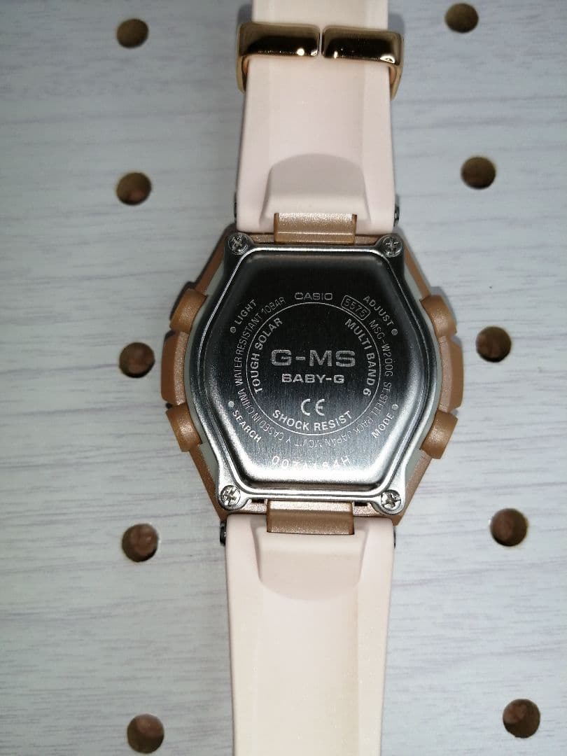 カシオG-MS G-shock baby-gMSG-W200G洗浄済超美品
