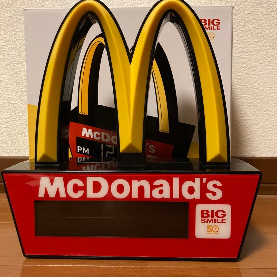 マクドナルド ゴールデンアーチLEDクロック
