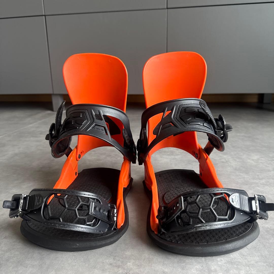UNION STRATA スノーボードビンディング オレンジ Mサイズ