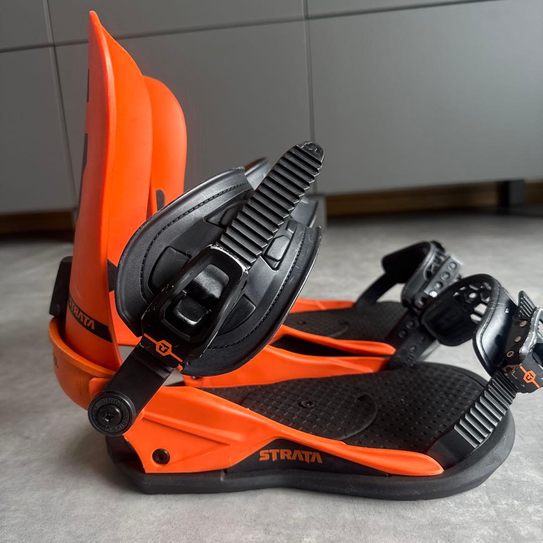 UNION STRATA スノーボードビンディング オレンジ Mサイズ