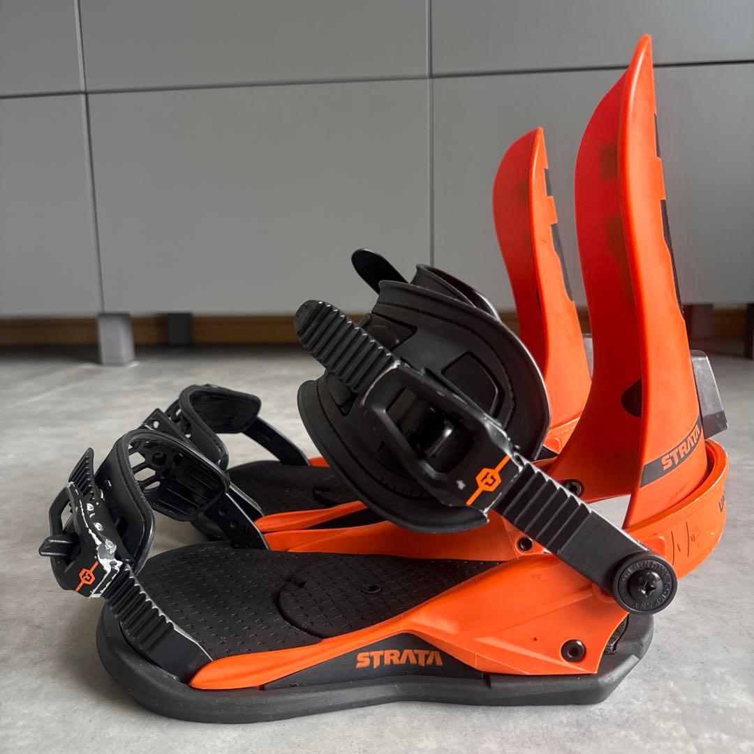 UNION STRATA スノーボードビンディング オレンジ Mサイズ