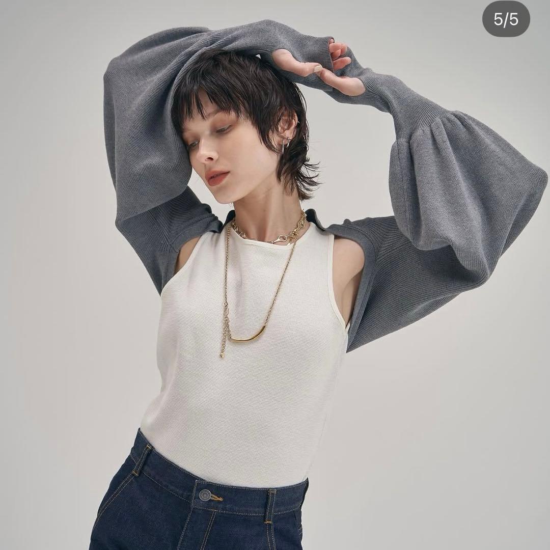 M*B様 MECRE ボリュームスリーブニットボレロ 新品タグ付 超レア¥198