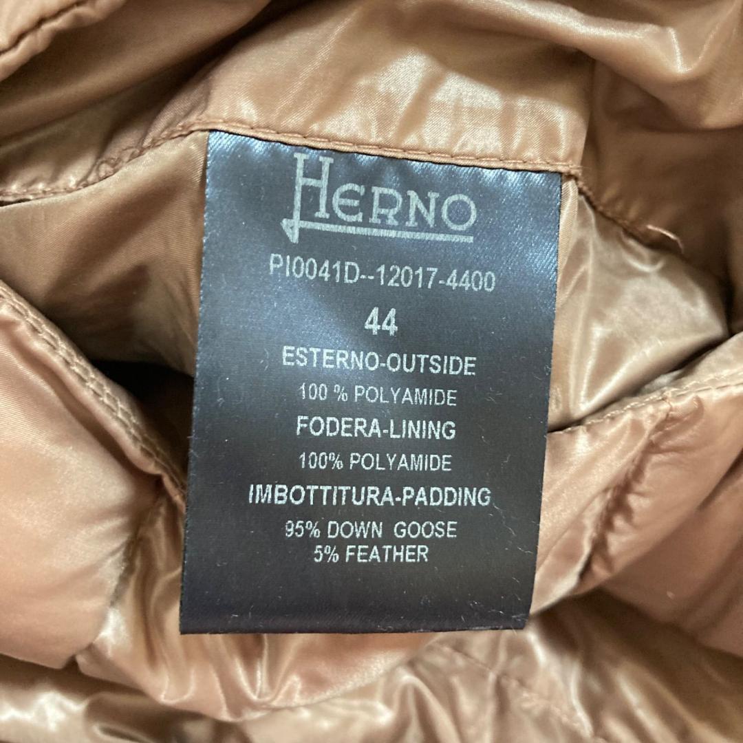 17426✨ヘルノ ボトルネック ジップ ダウンジャケット 38 M ピンク系