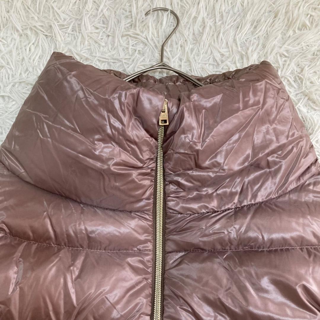 17426✨ヘルノ ボトルネック ジップ ダウンジャケット 38 M ピンク系