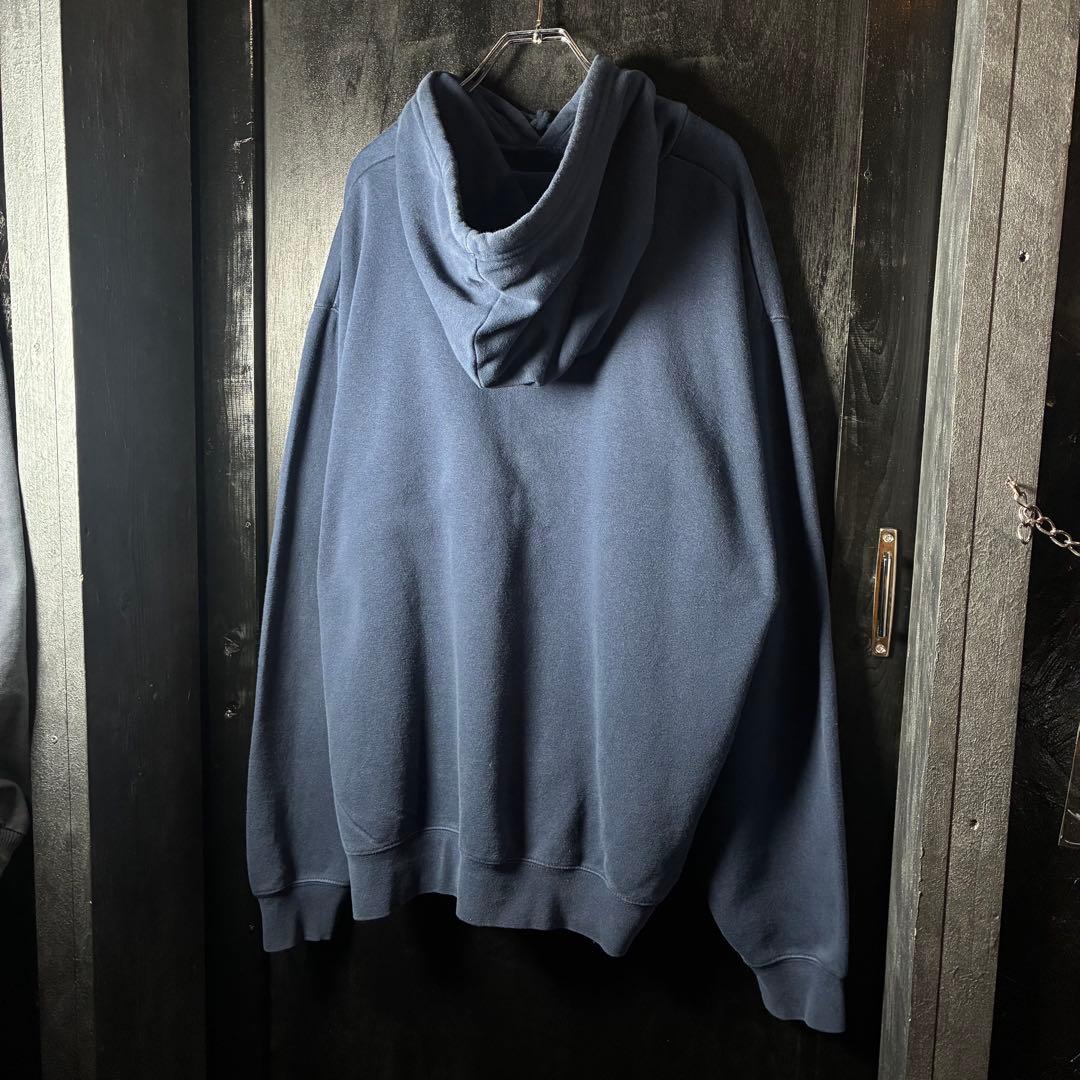 00s NIKE×MLB NY YANKEES プルオーバーパーカー　ネイビー