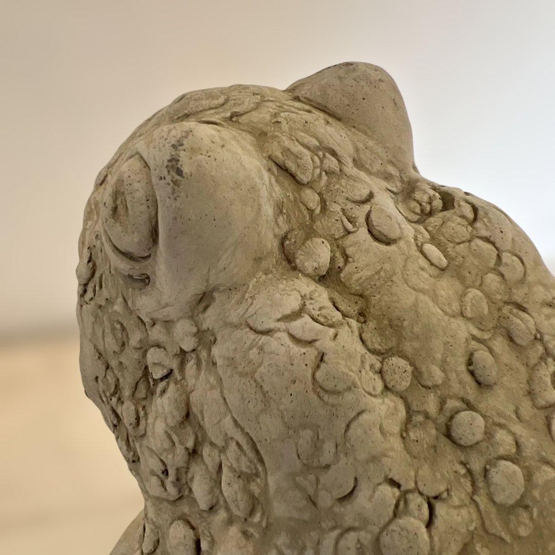 英国ガーデンオーナメントカエルのオーナメント 石膏製