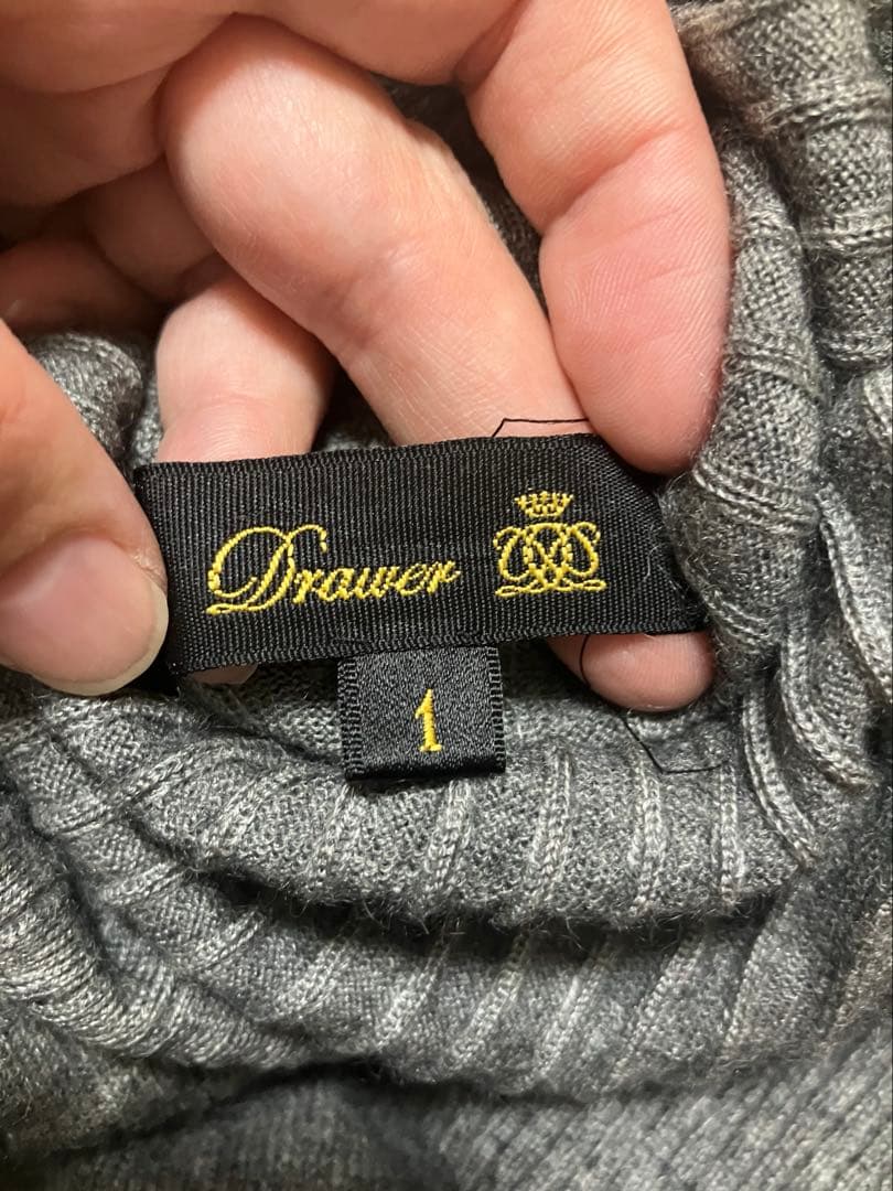 ドゥロワー　カシミヤシルク　タートルネックセーター　Drawer