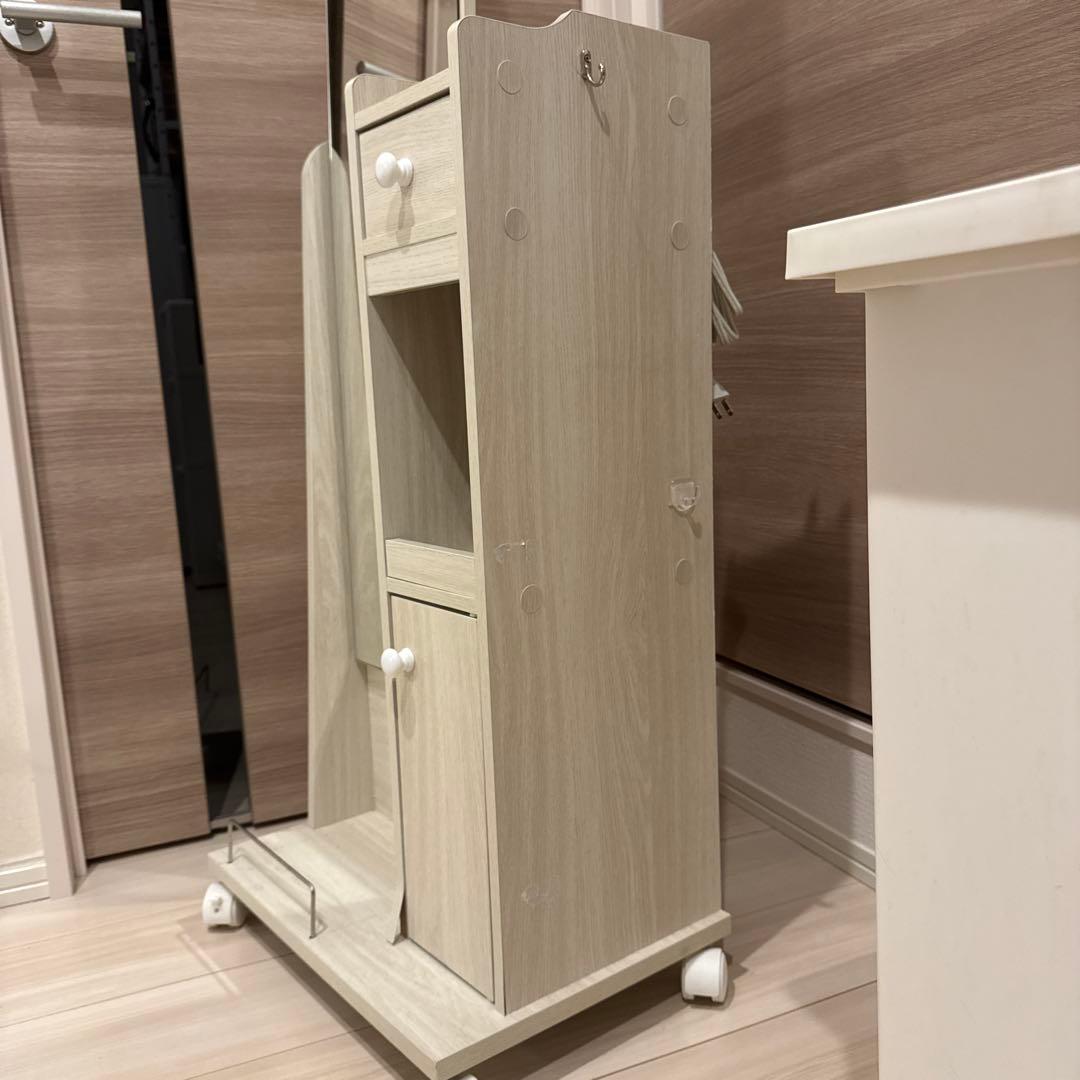 【sayuさま専用】全身鏡ドレッサーワゴン　ホワイト