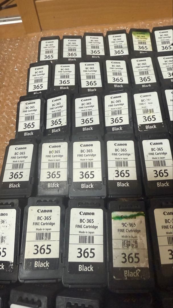 Canon 純正使用済みインクカートリッジ80個