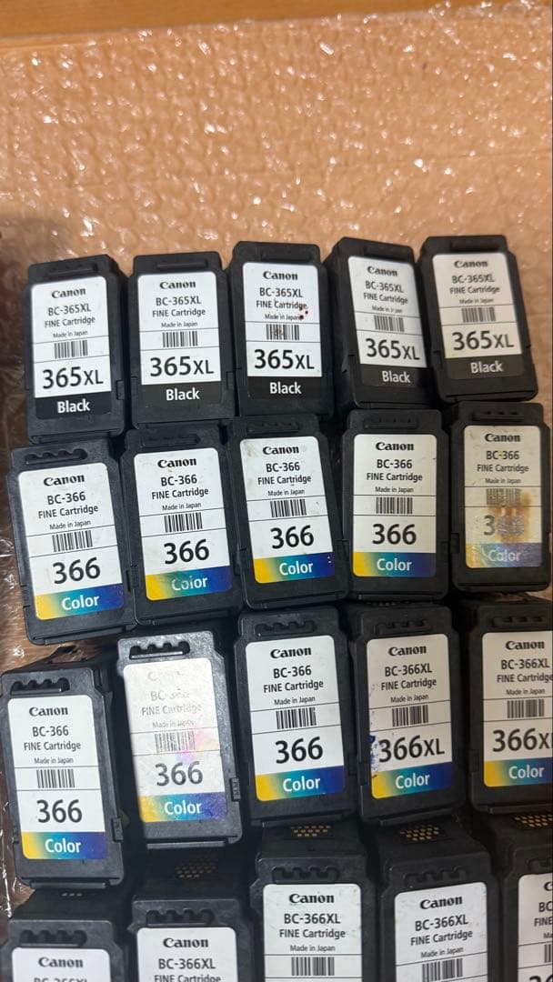 Canon 純正使用済みインクカートリッジ80個