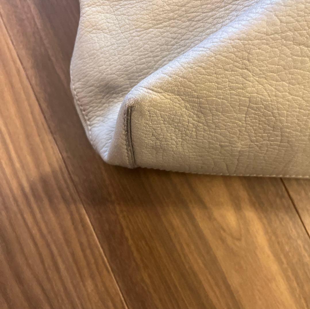 JIL SANDER ジルサンダー　フルレザートートバッグ　グレー　本革