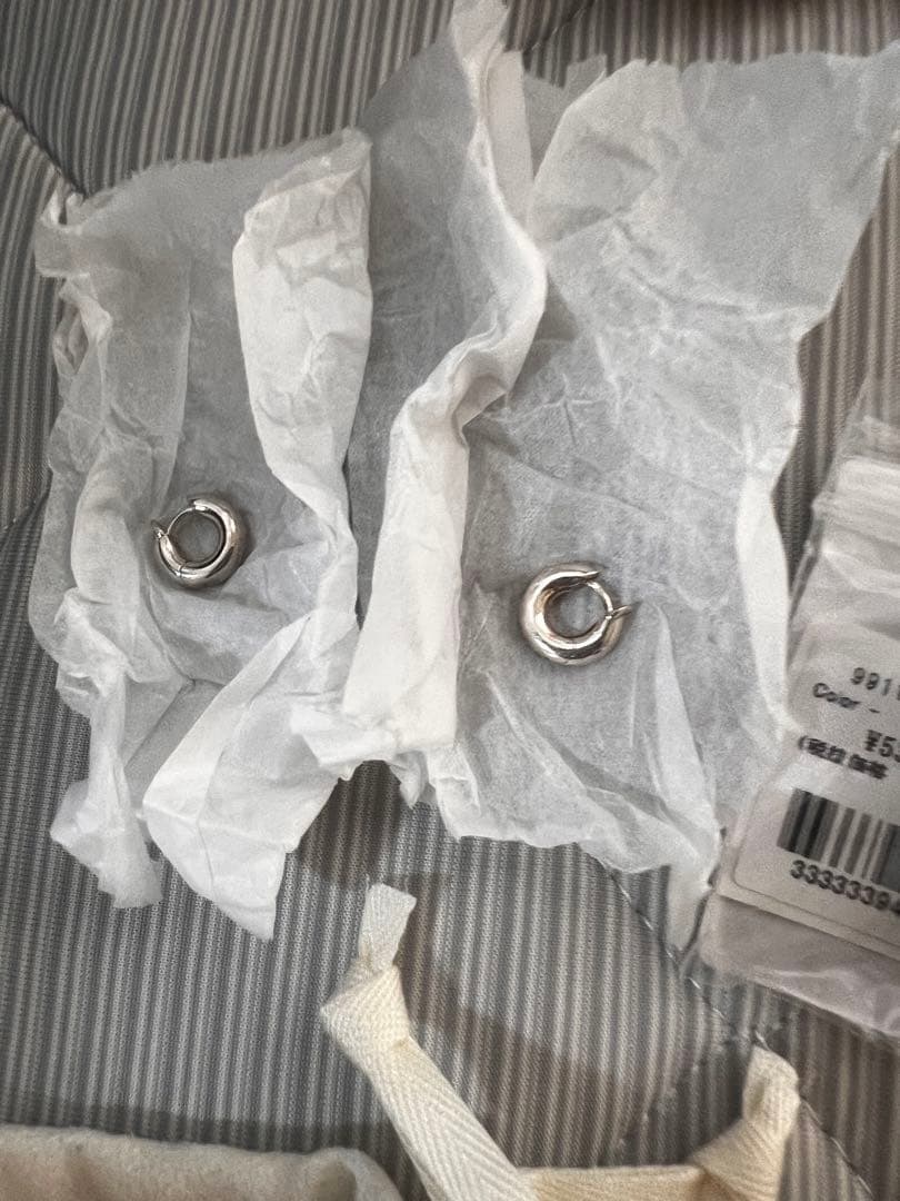 スピネリキルコリン　MINI MACROHOOP SILVER ピアス