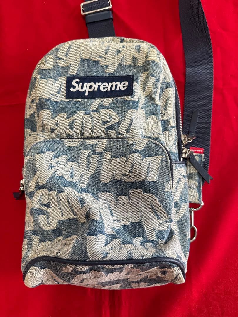★希少★人気★Supreme グラフィティ ボディバッグ　デニム