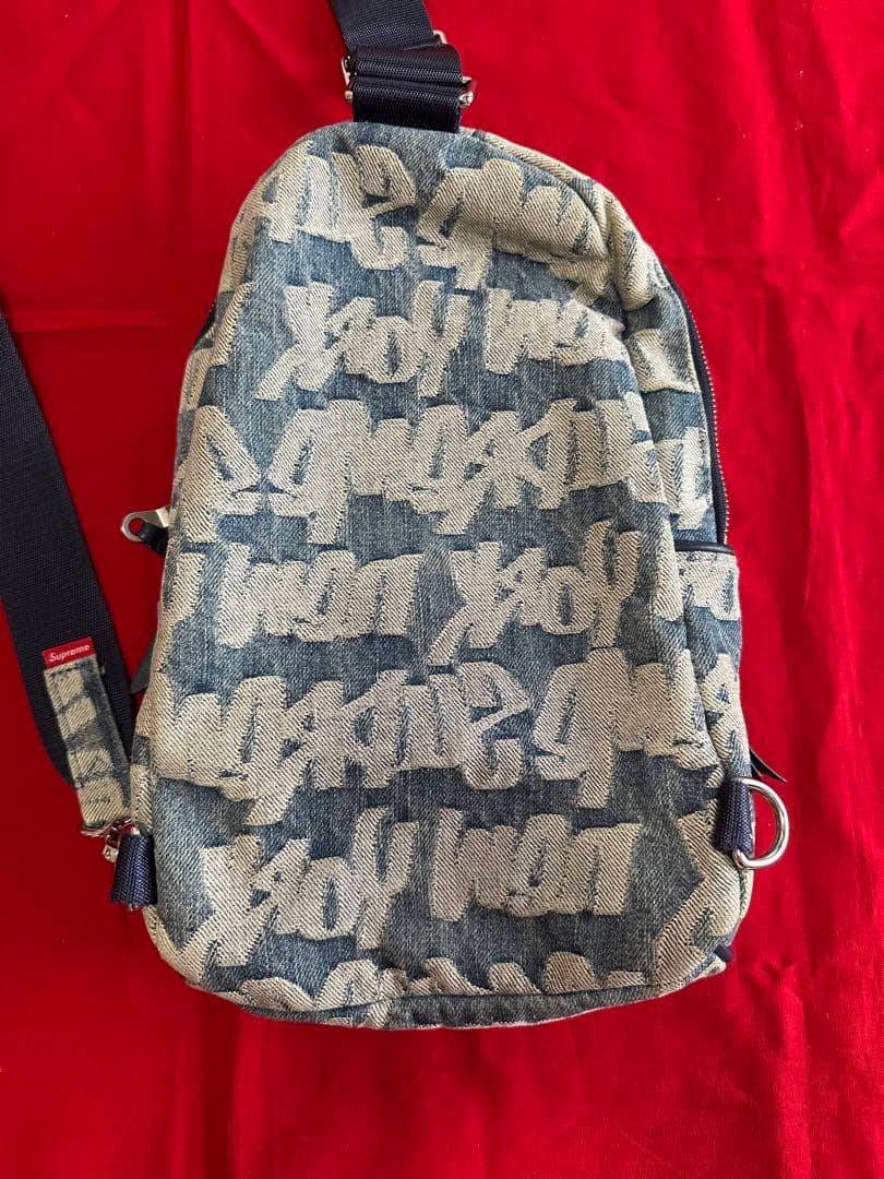 ★希少★人気★Supreme グラフィティ ボディバッグ　デニム