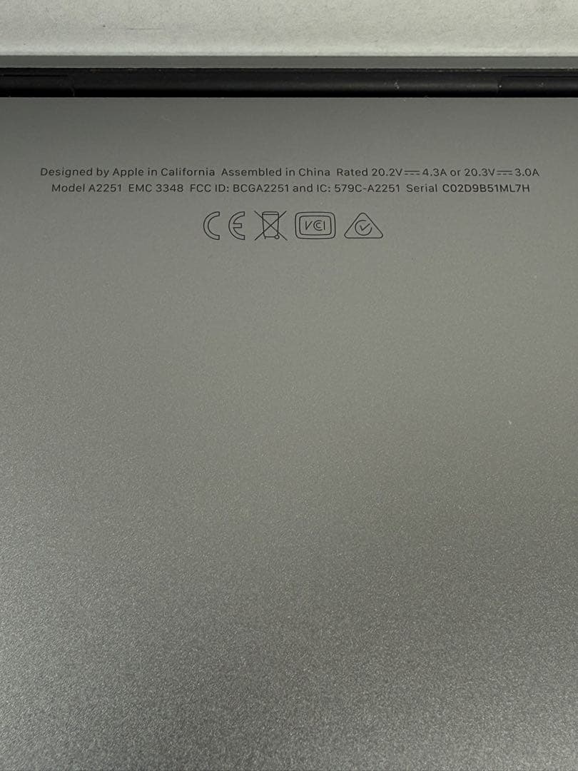 MacBook本体 Apple MacBook Pro 13 2020 i5/16GB/500GB