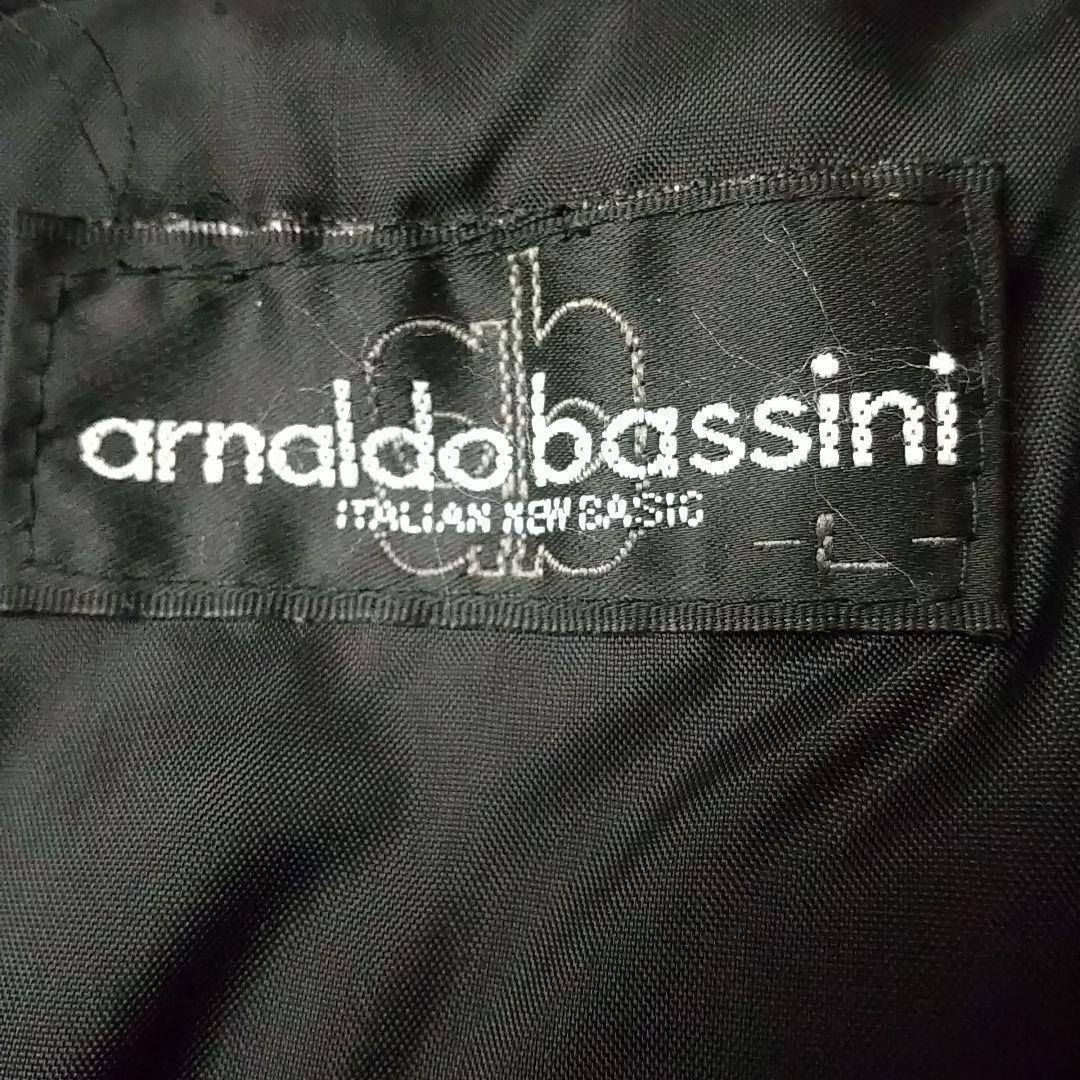 お洒落デザイン☆襟裾レザー ニット 異素材切替 中綿入り ジャケット L