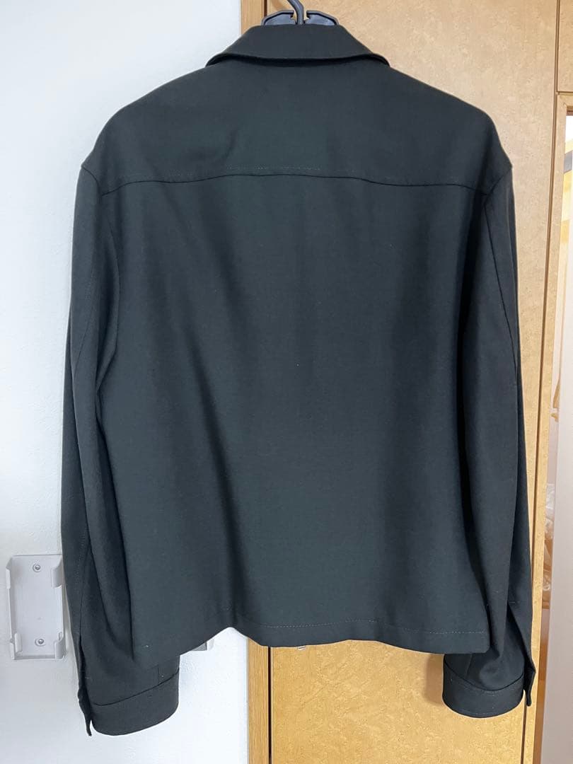 新品未使用 ZARA ORIGINZ ウールシャツジャケット S ダークグレー