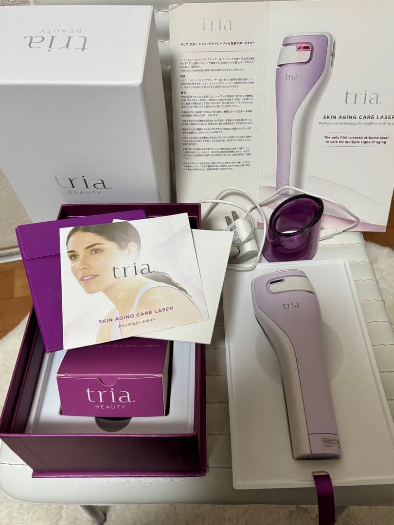 付属品完備 トリア スキンエイジングケア Tria ライラック レーザー