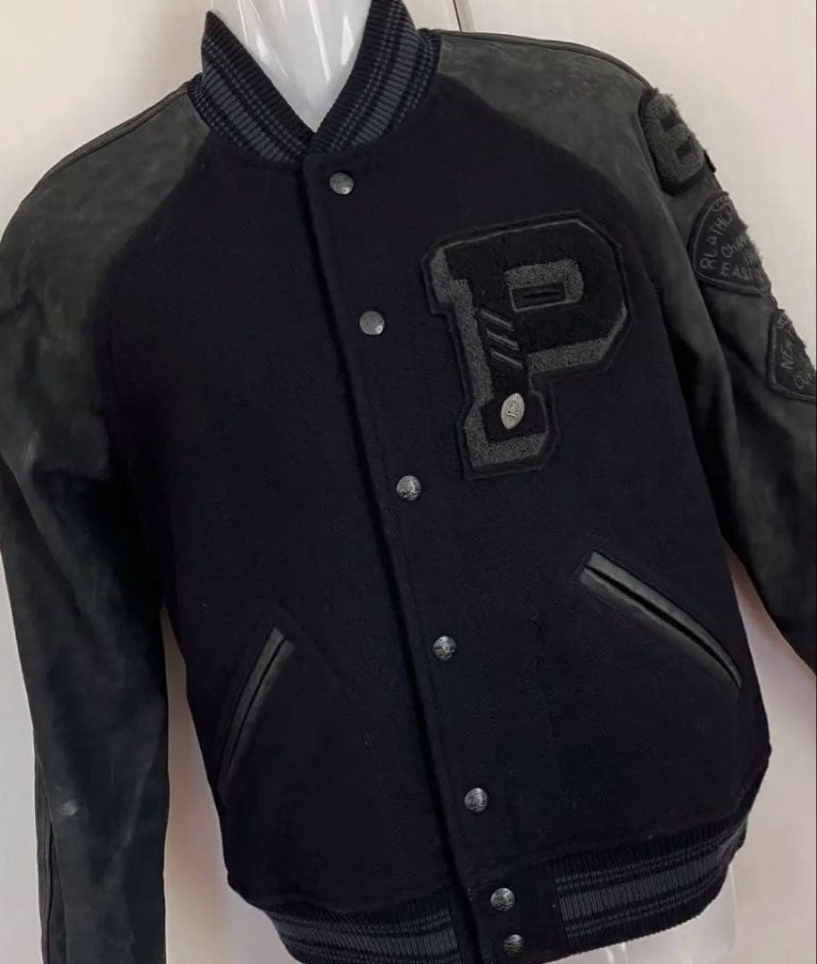 週末値下げ POLO Ralph Laurenスタジャン 美品 カウレザー