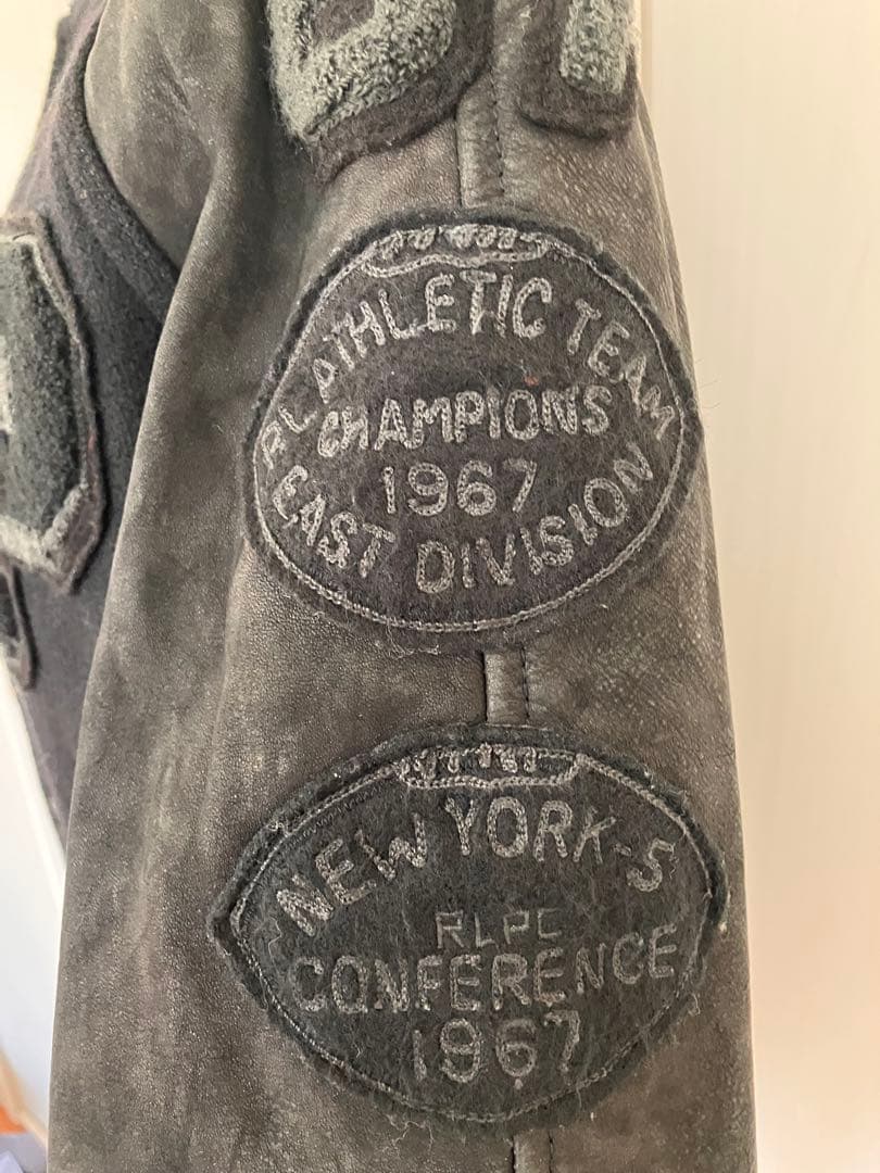 週末値下げ POLO Ralph Laurenスタジャン 美品 カウレザー