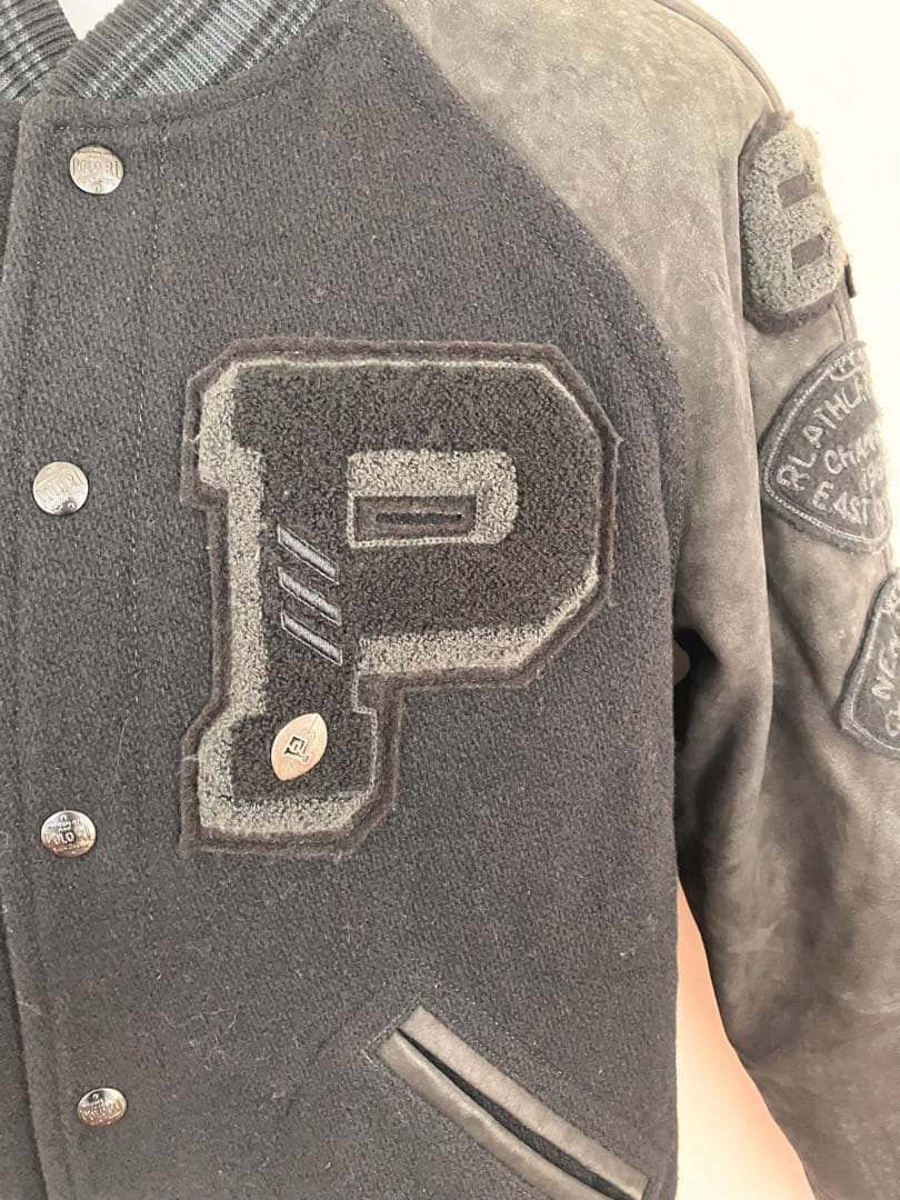 週末値下げ POLO Ralph Laurenスタジャン 美品 カウレザー