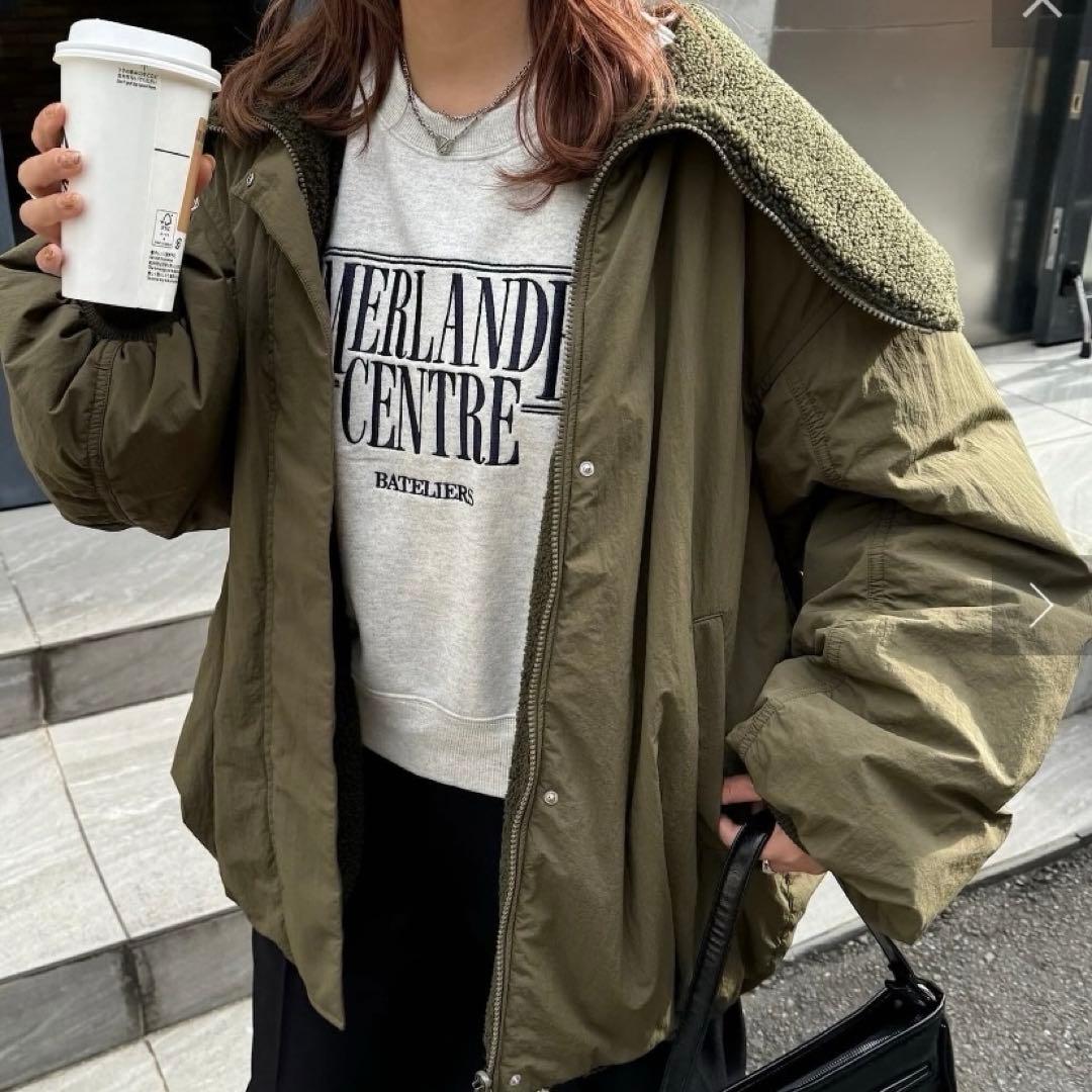 小顔見え◎ビッグカラーリバーシブルアウター≪WEB限定≫