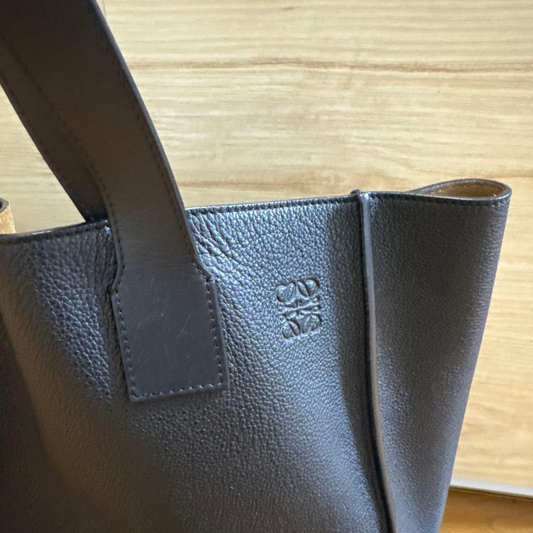 LOEWE 【ロエベ 】バックルトートバッグ ブラック グレインレザー