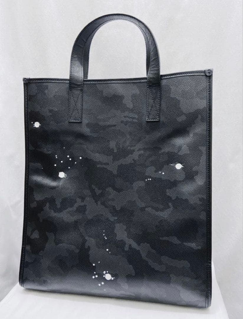 ☆ サックプラ型！ ジャンティバンティトート タテ型 ブラックカモ！