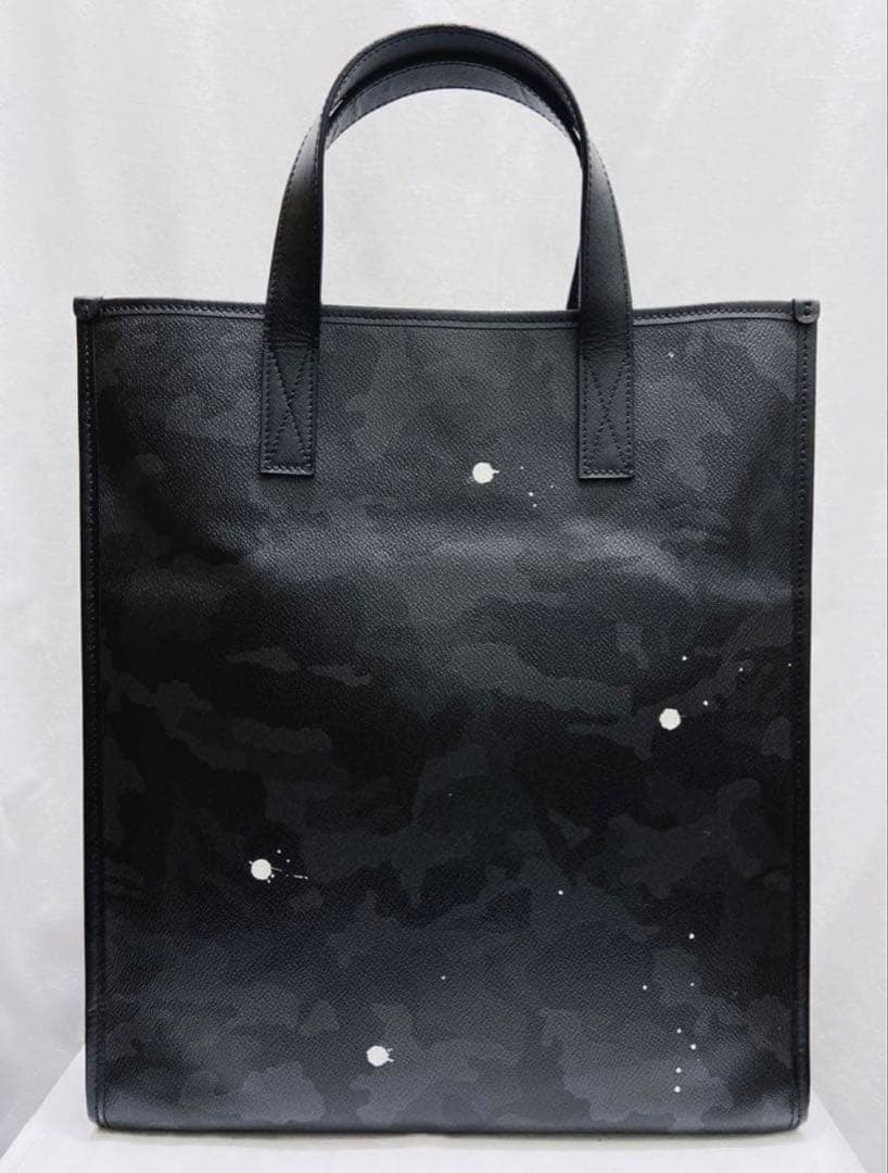 ☆ サックプラ型！ ジャンティバンティトート タテ型 ブラックカモ！