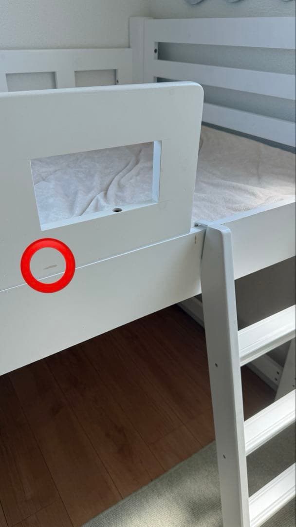 天然木　ロフトベッド 階段付き　シングル　ベッド　収納　子供部屋