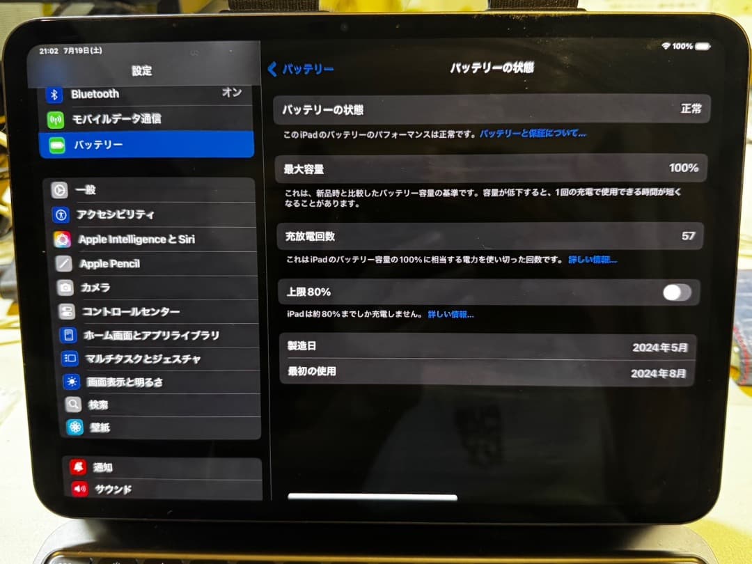 iPadpro M4 512GBマジックキーボード　セルラー バッテリー100%